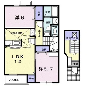 コモド観世【2階】の間取り