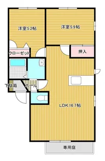 ワールドハイツ【2階】の間取り