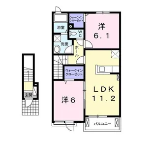 アンジェロフェリーチェ D【2階】の間取り
