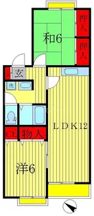 ア・コール日五【1階】の間取り