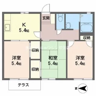 ソシアルハイツ【1階】の間取り