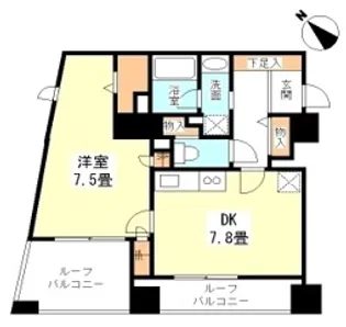 TKフラッツ渋谷【14階】の間取り