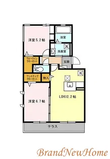 クレッセント・スクエアI【1階】の間取り