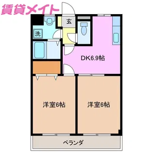 クレッシェンド【1階】の間取り