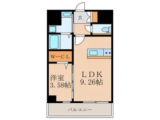 THE HILLS KOKURA【6階】の間取り