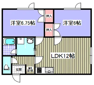 ウイング101【1階】の間取り