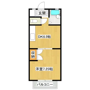 ハイツシャトー【1階】の間取り