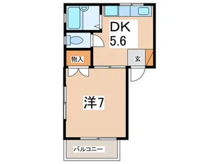 ホワイトウッドB【2階】の間取り