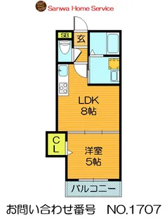 クリエオーレ茨田大宮IV【1階】の間取り