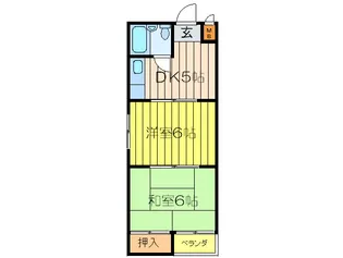 諏訪マンション【2階】の間取り