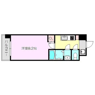 スプランディッド十三本町【4階】の間取り