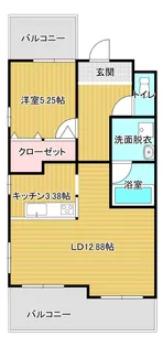 ムライチマンション熊高東【2階】の間取り