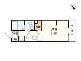 エタニティ八幡【3階】の間取り