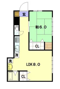 長崎県長崎市立山5【一戸建】の間取り