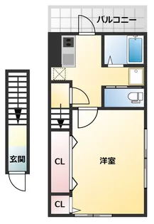 西明石テラスハウス【2階】の間取り