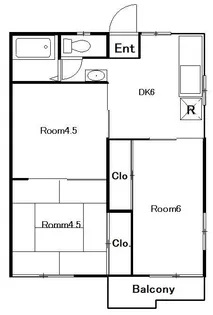 コーポJUN【1階】の間取り