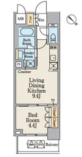 TS COURT日本橋浜町(旧クレストコート日本橋浜町)【2階】の間取り
