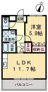 ガーデンヒルズ【2階】の間取り