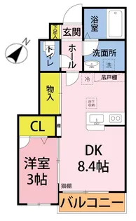 コピーヌ・S【1階】の間取り