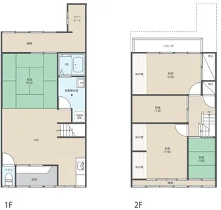 石川県金沢市材木町【一戸建】の間取り