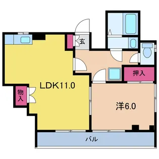 東京都足立区大谷田5【マンション】の間取り