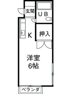 エースハウス【2階】の間取り