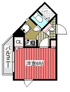 ロイヤルコート南館【2階】の間取り