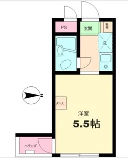 フラットミワ【2階】の間取り