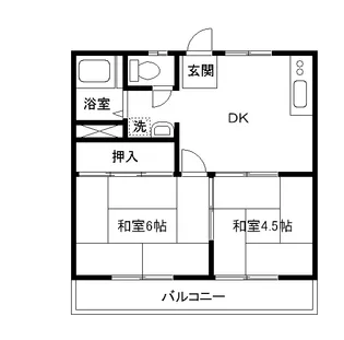 寿ハイツ【2階】の間取り
