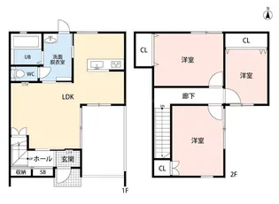 静岡県浜松市中央区三島町【一戸建】の間取り