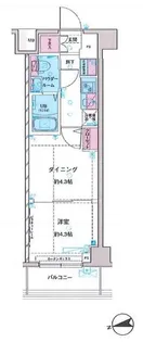 ガリシア中野新井薬師【2階】の間取り