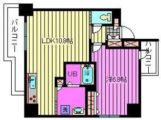 グランディール本町西【3階】の間取り
