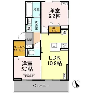 Tiare Manbai【1階】の間取り