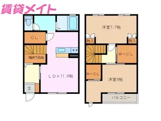 シャンヴェール B棟【1階】の間取り