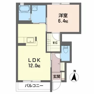 シャーメゾン・グレイス【1階】の間取り