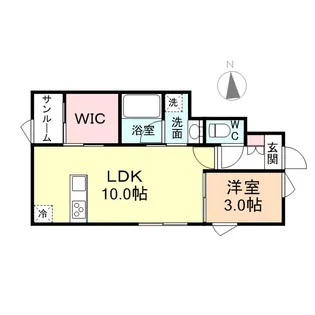 N’enuphar B棟【1階】の間取り