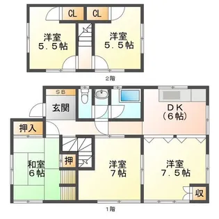 三重県津市阿漕町津興【一戸建】の間取り
