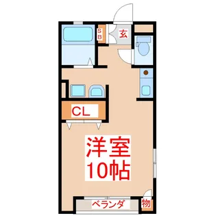 ベルリード小田【1階】の間取り