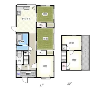 千葉県松戸市松戸【一戸建】の間取り