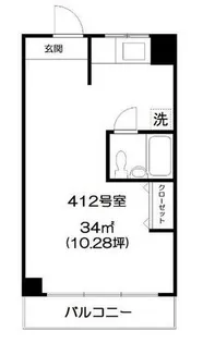 東京都渋谷区代々木3【マンション】の間取り