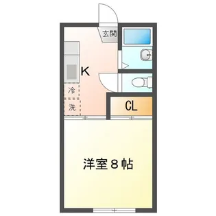 1Kの間取り画像