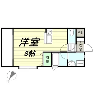 エルミタージュ川内【2階】の間取り