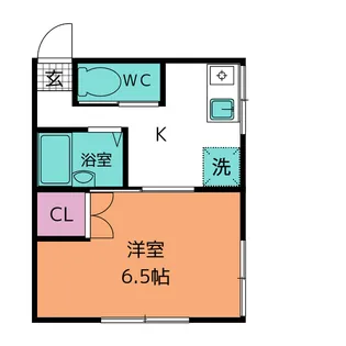 ハイツ豊栄【2階】の間取り