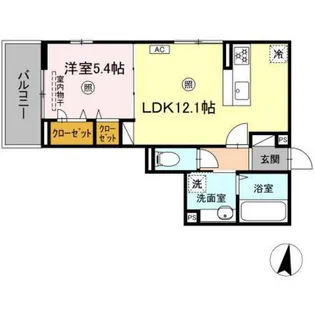 ラ・ココル【3階】の間取り