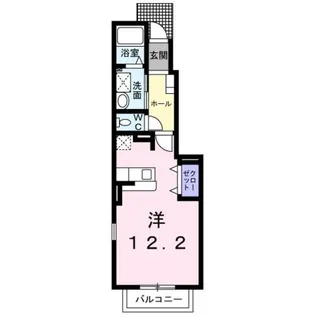 グリーンヒルズ大澤C【1階】の間取り