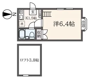 カサ・ジャコモ【2階】の間取り
