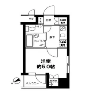 メインステージ市ヶ谷曙橋【3階】の間取り