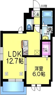 千葉県千葉市中央区春日1【マンション】の間取り
