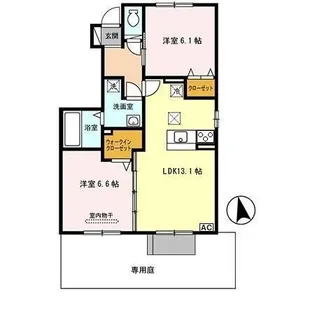 兵庫県神戸市西区小山1【アパート】の間取り