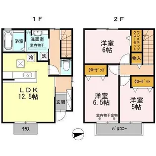 プラン B棟の間取り